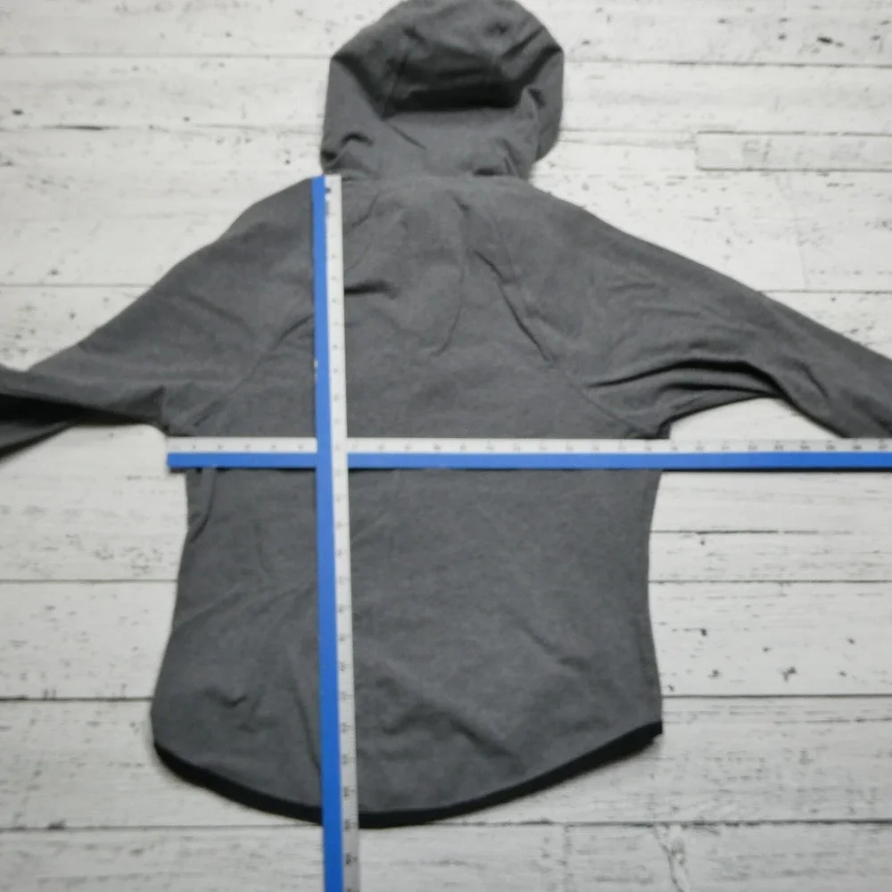 Athleta Sentry‎ Hoodie Womens XS Gray Zip Up Stretch Pocket Thumbhole Athletic - Picture 4 of 8